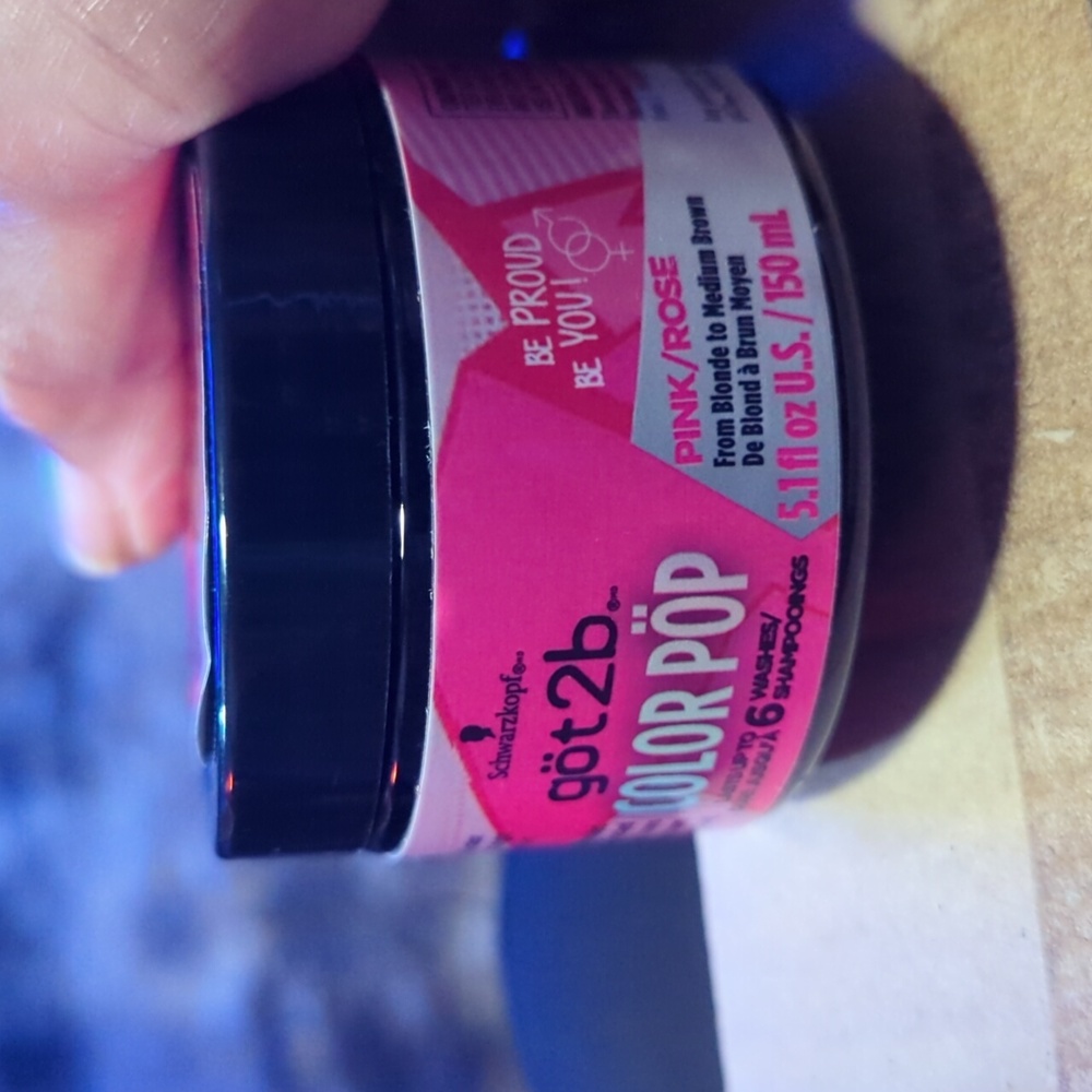 1 Got2b Color Pop Semi-Permanent Hair Color, Pink Rose